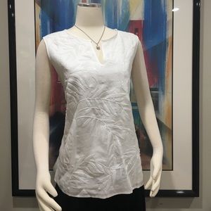 Talbots Size 14 Linen Sleeveless Shell